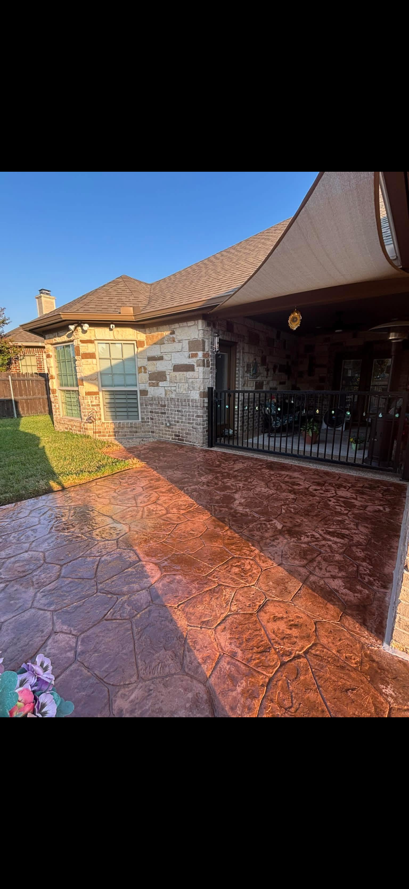 Decorative stamped and finished concrete by APC